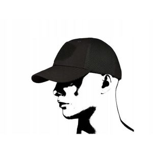 Czapka baseballowa Mesh CMG. Czarne czapki CMP, bez wzorów, z meshu, sportowe. Za 50,99 zł.