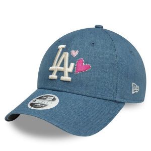 Czapka z daszkiem New Era. Niebieskie czapki New Era, bez wzorów, z denimu. Za 109,99 zł.