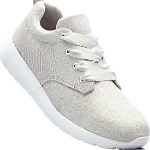 Sneakersy bonprix srebrny. Buty sportowe marki bonprix. Za 32,99 zł.