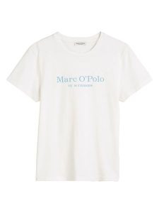 Marc O´Polo Koszulka w kolorze białym rozmiar: M. Białe bluzki m, bez wzorów, z bawełny, bez kołnierzyka, bez ramiączek. Za 87,81 zł.