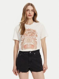 Billabong T-Shirt EBJZT00424 Biały Relaxed Fit. Białe t-shirty Billabong, s, bez wzorów, z bawełny, bez kołnierzyka, bez ramiączek. Za 79,99 zł.