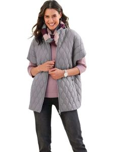 WITT WEIDEN Kamizelka pikowana w kolorze szarym rozmiar: 48. Szare kamizelki WITT WEIDEN, bez wzorów, bez kołnierzyka, bez ramiączek, bez kaptura. Za 60,99 zł.