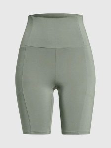 Les Lunes Szorty sportowe "Luna" w kolorze zielonym rozmiar: XS. Zielone spodenki sportowe Les Lunes, xs, bez wzorów, z podwyższonym stanem, outdoorowe. Za 126,99 zł.