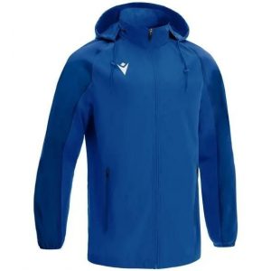 Wodoodporna kurtka z pełnym zamkiem błyskawicznym Macron Elbrus. Niebieskie kurtki MACRON, bez wzorów, bez kaptura. Za 261,00 zł.