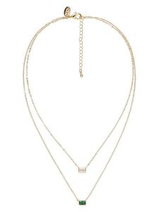 U.S. Polo Assn. Pozłacany naszyjnik z kamieniami ozdobnymi - dł. 37 cm rozmiar: onesize. Zielone naszyjniki U.S. Polo Assn., metalowe. Za 69,99 zł.