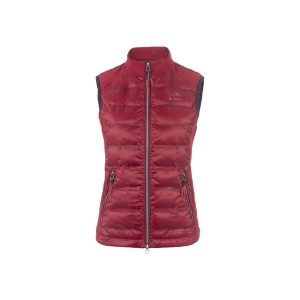 Damska lekka kurtka puchowa bez rękawów Cavallo Cavakiki. Czerwone kurtki CAVALLO, bez wzorów, z puchu, bez kaptura. Za 313,50 zł.