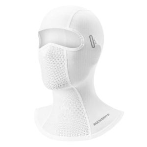 Czapka rowerowa fotochromowa ROCKBROS. Białe czapki ROCKBROS, bez wzorów, z materiału, sportowe. Za 83,60 zł.