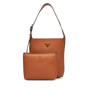 Torebka Guess. Brązowe torebki klasyczne Guess, z aplikacjami, bez dodatków. Za 519,99 zł.
