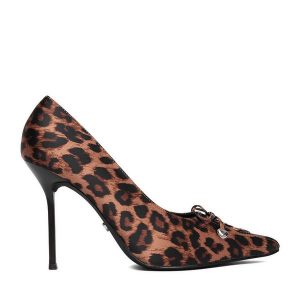 Szpilki Juicy Couture. Brązowe szpilki Juicy Couture, bez wzorów, bez obcasa. Za 229,99 zł.