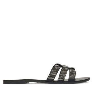 Klapki ONLY Shoes. Czarne klapki ONLY SHOES, bez wzorów, bez obcasa. Za 79,99 zł.