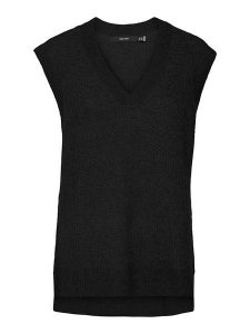 Vero Moda Bezrękawnik w kolorze czarnym rozmiar: XS. Czarne kamizelki Vero Moda, s, bez wzorów, z materiału, bez kołnierzyka, bez ramiączek, bez kaptura. Za 41,59 zł.