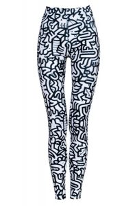 Legginsy sportowe damskie DEEP TRIP Dudle. Czarne legginsy DEEP TRIP, bez wzorów, z elastanu, z podwyższonym stanem. Za 179,00 zł.