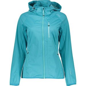 Kurtka softshellowa w kolorze turkusowym. Niebieskie kurtki CMP Women. W wyprzedaży za 227,95 zł.