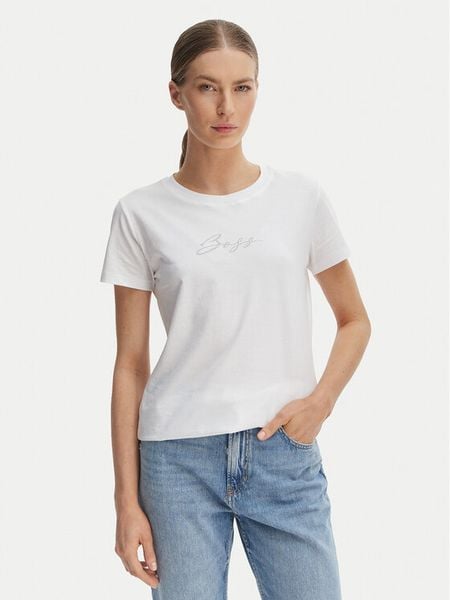 BOSS T-Shirt C_Esogo_2 50538826 Beżowy Regular Fit. Brązowe t-shirty Boss, s, bez wzorów, z bawełny, bez kołnierzyka, bez ramiączek. Za 279,99 zł.