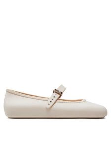 Melissa Baleriny Soft Ballerina Ad 35785 Beżowy. Brązowe balerinki Melissa, bez wzorów, z tworzywa sztucznego, bez obcasa, bez zapięcia. Za 199,99 zł.