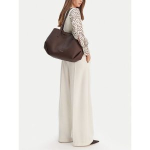 Torebka GINO ROSSI. Brązowe shopper bag Gino Rossi, bez wzorów, bez dodatków. Za 299,99 zł.