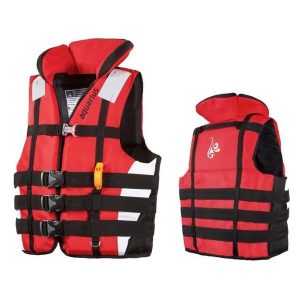 Kamizelka kapok na wodę PRO Race. Czerwone kamizelki AQUARIUS, xl, bez wzorów, bez kołnierzyka, bez ramiączek, bez kaptura. Za 339,99 zł.