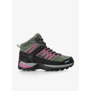 Buty turystyczne damskie CMP Rigel Mid WP. Czarne buty trekkingowe CMP, bez zapięcia. W wyprzedaży za 399,99 zł.