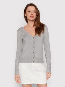 Guess Kardigan Zena W2YR33 Z2V62 Szary Regular Fit. Szare kardigany Guess, z wiskozy. Za 279,99 zł.