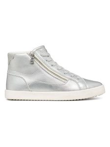 Geox Sneakersy "Blomiee" w kolorze srebrnym rozmiar: 39. Szare trampki Geox, bez wzorów, za kostkę, bez zapięcia. Za 329,95 zł.