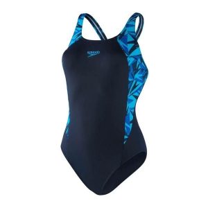 Damski kostium kąpielowy 1-częściowy Speedo Eco Endurance+ Hyperboom Splice Musc. Czarne kombinezony Speedo, l, bez wzorów, z materiału, klasyczne, bez kołnierzyka, bez ramiączek. Za 307,50 zł.
