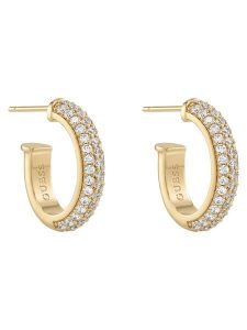 Guess Kolczyki JUBE06 020JW Złoty. Żółte kolczyki Guess, ze stali. Za 252,99 zł.