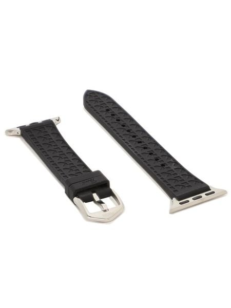 Fossil Wymienny pasek do zegarka Apple Watch S380018 Czarny. Czarne paski Fossil, bez wzorów. Za 129,99 zł.