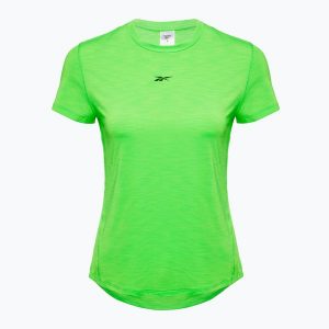 Koszulka Reebok Rbk-Chill Athletic Tee. Zielone bluzki REEBOK FITNESS, bez wzorów, sportowe, bez kołnierzyka, bez ramiączek. Za 99,99 zł.