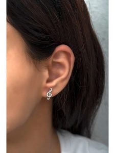 Heliophilia Srebrne kolczyki-wkrętki z cyrkoniami rozmiar: onesize. Szare kolczyki Heliophilia, z cyrkonią, srebrne. Za 66,45 zł.