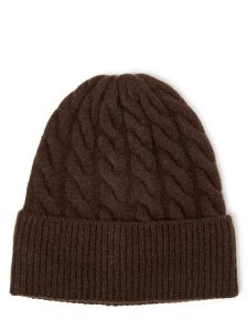 Marie Lund Czapka Kobiety Sztuczne włókno brązowy, ONE SIZE. Brązowe czapki Marie Lund, bez wzorów, z włókna, eleganckie. Za 149,95 zł.