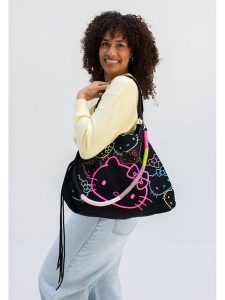 Fritzi aus Preußen Shopper bag "Hello Kitty" w kolorze czarnym - 45 x 34 x 16 cm rozmiar: onesize. Czarne shopper bag Fritzi aus Preußen, bez wzorów, z bawełny, na ramię, bez dodatków. Za 165,31 zł.