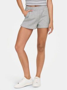 ONLY Szorty sportowe Sweat 15245800 Szary Regular Fit. Szare spodenki sportowe ONLY, s, bez wzorów, z bawełny. Za 59,99 zł.