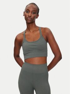 Athlecia Biustonosz sportowy Foan V2 W Seamless EA243347 Zielony. Zielone biustonosze sportowe Athlecia, bez wzorów, z syntetyku. Za 59,99 zł.