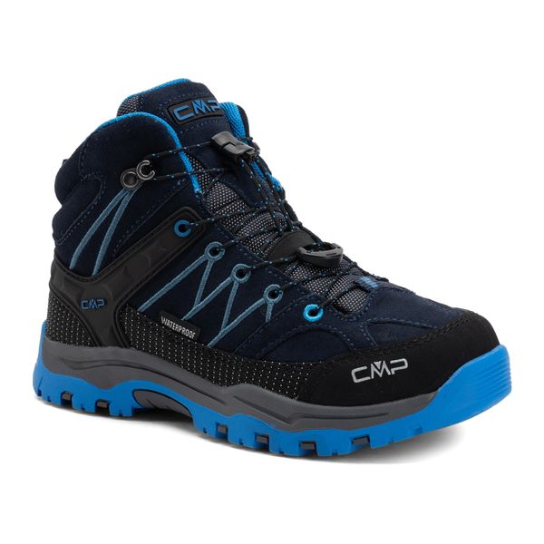 Buty trekkingowe juniorskie CMP Rigel Mid Wp. Niebieskie buty trekkingowe CMP, bez zapięcia. Za 269,99 zł.