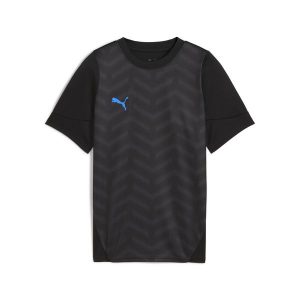Młodzieżowa koszulka piłkarska individualCUP PUMA Black White Ultra Blue. Biała bluzki Puma, m, bez wzorów, młodzieżowe, bez kołnierzyka, bez ramiączek. Za 159,00 zł.