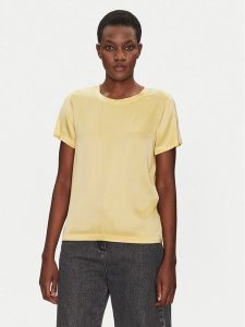 ViCOLO Bluzka TD0007 Żółty Relaxed Fit. Żółte bluzki ViCOLO, xs, bez wzorów, z wiskozy, bez kołnierzyka, bez ramiączek. Za 99,99 zł.