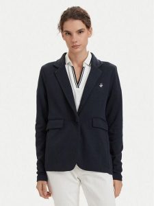 Beverly Hills Polo Club Marynarka P-SS26W-F6547 Granatowy Regular Fit. Niebieskie marynarki i żakiety Beverly Hills Polo Club, xs, bez wzorów, z bawełny. Za 329,99 zł.