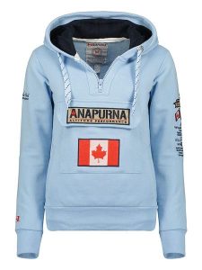 ANAPURNA Bluza "Gymana" w kolorze błękitnym rozmiar: M. Niebieskie bluzy ANAPURNA, m, bez wzorów, z kapturem. Za 109,78 zł.