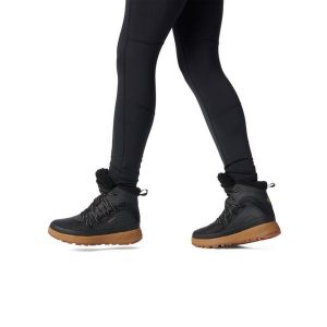 Śniegowce Columbia. Czarne buty zimowe Columbia, bez obcasa, bez zapięcia. Za 529,99 zł.