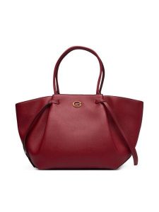 Guess Torebka Allegra HWBG22 37230 Czerwony. Czerwone shopper bag Guess, z aplikacjami, ze skóry, bez dodatków. Za 674,99 zł.