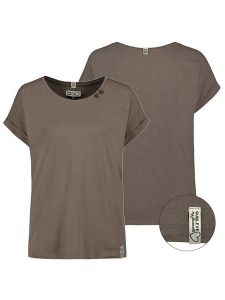 Sublevel Koszulka w kolorze brązowym rozmiar: M. Brązowe bluzki Sublevel, m, bez wzorów, bez kołnierzyka, bez ramiączek. Za 61,31 zł.