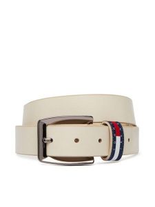 Tommy Jeans Pasek Tjw Bold Flag 3.0 AW0AW18099 Biały. Białe paski Tommy Jeans, bez wzorów, z jeansu. Za 169,99 zł.