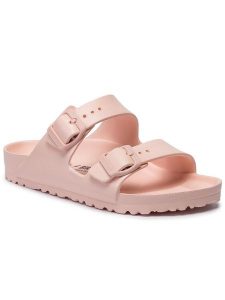 Birkenstock Klapki Arizona EVA 1014614 Różowy. Czerwone klapki Birkenstock, bez wzorów, z syntetyku, bez obcasa. Za 189,99 zł.