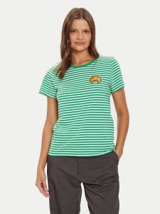 Noisy May T-Shirt 27025691 Zielony Regular Fit. Zielone t-shirty Noisy may, m, bez wzorów, z bawełny, bez kołnierzyka, bez ramiączek. Za 99,99 zł.