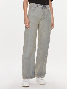 Hugo Jeansy 50507837 Niebieski Relaxed Fit. Niebieskie jeansy Hugo, bez wzorów, z bawełny. Za 389,99 zł.