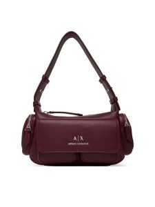 Armani Exchange Torebka XW000405 AF12589 UA343 Bordowy. Czerwone torebki klasyczne Armani Exchange, bez wzorów, ze skóry, bez dodatków. Za 629,99 zł.