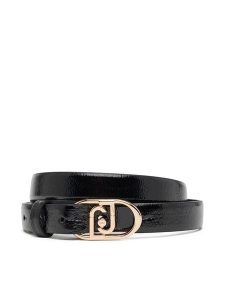 Liu Jo Pasek Damski Hips Belt 2 Cm AF5235 E0452 Czarny. Czarne paski Liu Jo, bez wzorów, ze skóry. Za 299,99 zł.