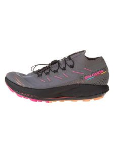 SALOMON Buty "Pulsar Trail Pro 2" w kolorze szarym do biegania rozmiar: 40 2/3. Szare buty sportowe Salomon, bez wzorów, bez zapięcia, do biegania. Za 245,96 zł.