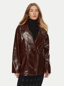 ACCESS FASHION Kurtka z imitacji skóry 44-1060-806 Brązowy Relaxed Fit. Brązowe kurtki ACCESS FASHION, l, bez wzorów, ze skóry, bez kaptura. Za 514,99 zł.