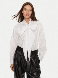 Dixie Koszula CEMUHMSA Biały Regular Fit. Białe koszule Dixie, l, bez wzorów, z bawełny, bez kołnierzyka, bez ramiączek. Za 309,99 zł.